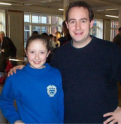 Ellie Haydon with GM Chris Ward