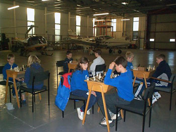 Shoreham Airport chess training