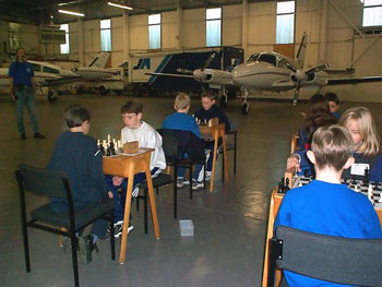 Shoreham Airport chess training