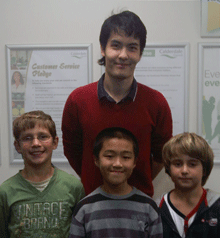 David Howell with SJC juniors photo Nov 2010