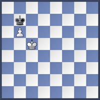 Chess position king & pawn ending